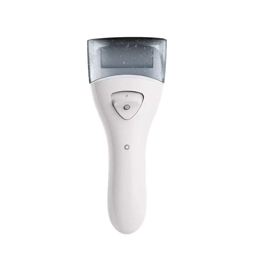 Removedor de Callos eléctricos Removedor de pie USB Herramientas de pedicura Recargables para Pieles muertas agrietadas secas en los Talones y pies, 3 Rodillos, con luz Auxiliar LED