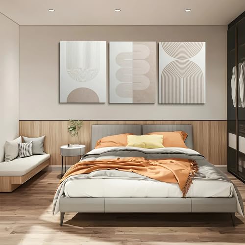 Cuadro abstracto de estilo bohemio con estampado geométrico para pared de salón 4
