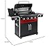 Char-Broil Gasgrill Gas2Coal 2.0 440 - 4 Brenner Hybridgrill, 2 Patentierte Holzkohleschalen, 2 Große Türen - Ideal für draußen, Garten, Terrasse