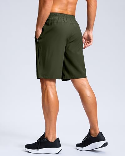 Image of G Gradual Men's Athletic Running Shorts with Zipper Pockets Quick Dry 7 inch / 5 inch / 9 inch Workout Gym Shorts for Basketball Hiking