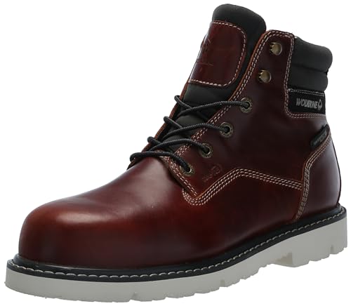 WOLVERINE Botas industriales Revival impermeables con punta compuesta de 6 pulgadas para hombre, Herrumbre, 46 EU