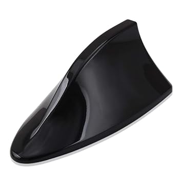 Radha Krishan Enterprises Shark Fin FM/AM Radio Antenna Aerial Universal for All Car Models (Black Color)