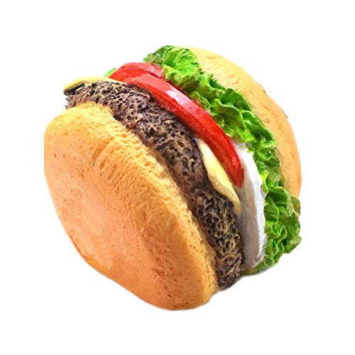Imán pequeño de hamburguesa de resina decorativo miniatura 3