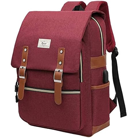 Ronyes Laptop Backpack for Men and Women College Bag Bookbag with USB Charging Port Casual Rucksack School Backpack Daypacks Fits up to 15.6’’ Laptop Cover