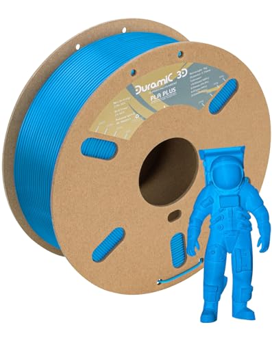 Image of DURAMIC 3D PLA+ Printer Filament 1.75mm PLA Plus Neatly 2Kg Spool(2.2lbs) | PLA Pro Tougher and Stronger, Dimensional Accuracy Probability + /- 0.02mm Electric blue