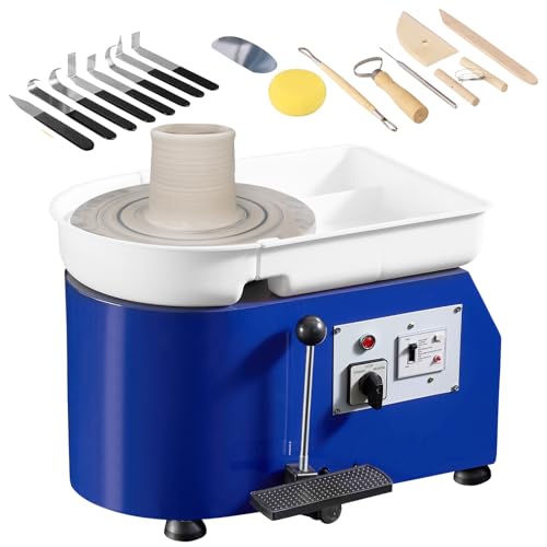 Happybuy Pottery Wheel for Adults & Beginners, 350W, 11in Clay Forming, Adjustable Speed, Detachable Basin, DIY Kit