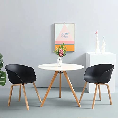 Image of Set of 2 Modern, Designer Chair for Home, Cafe, Hotel & Office (Black)
