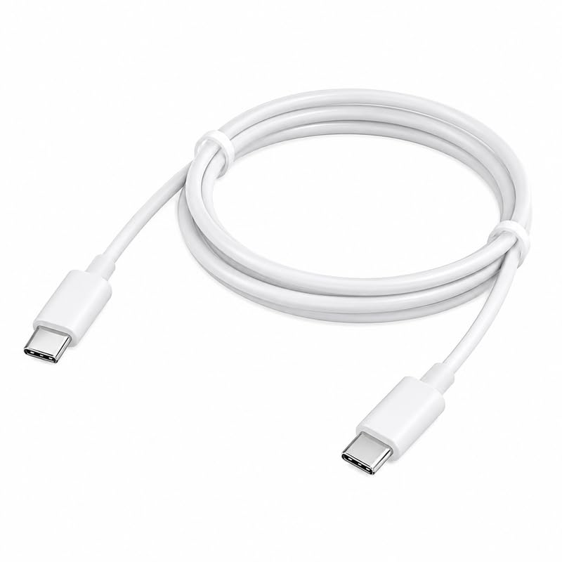 Image of XYKOS Google Original 30W Type C to C Rapid Charging Cable, Compatible with Pixel 10 Pro Fold /10 Pro XL /9 Pro, Chromebook Laptop Tablet, High Speed Durable Tangle Free Data Sync Power Cord, White