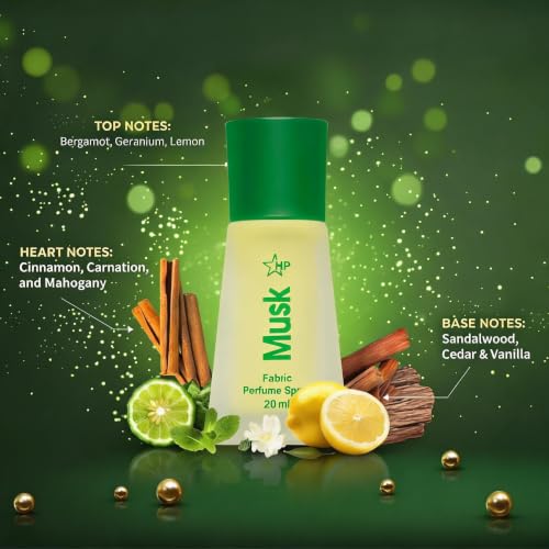 Image of HP Super Musk Fabric Perfume Spray, 20 ml, Unisex, Aromatic Fougere Fragrance, Paraben Free