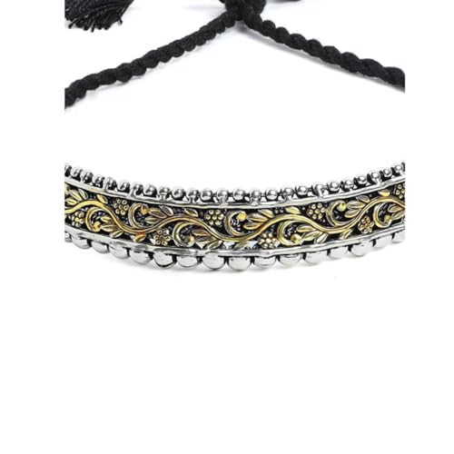 Image of Rubans Choker Necklace Oxidised Style Trendy Jewellery Gift for Women & Girls