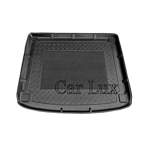 Car Lux AR01043 - Alfombra Cubeta Protector cubre maletero a medida con antideslizante para Cayenne