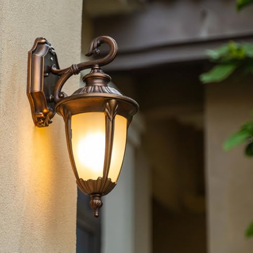 Applique extérieure E27 IP65 étanche avec diffuseur en verre dépoli - 3