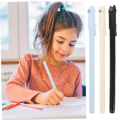TEHAUX 12 bolígrafos de tinta gel diseño gato kawaii miniatura 4
