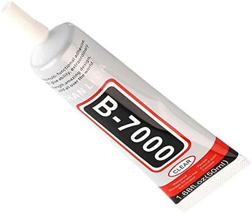 DHRUVPRO B-7000 Glue Multi-Purpose Transparent Adhesive (1.68 fl Oz/ 50ml) for Jewellery, Epoxy Resin, Shoes, Toys, Bag, Flowers, Touch Screen Cell Phone Repair Adhesive (50 ml)