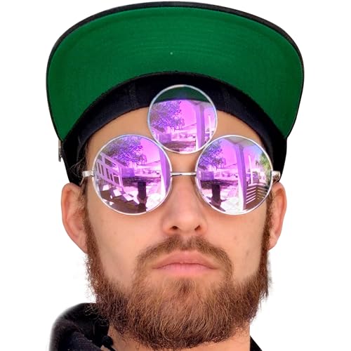 Third Eye Sunglasses, Purple Reflective Lens2