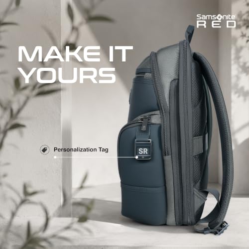 Image of Samsonite Atlier | 14'Laptop Compartment| 18 L Volume| Multiple Compartment| Sleek Design |Work Backpack | Olive | 2 Years International Warranty