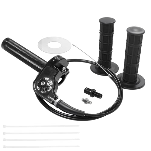 Image of Motorcycle Throttle Assembly,7 /8 inch Quick Twist Throttle Grips with Throttle Cable Aluminum Alloy Universal for CRF KLX SSR TTR 110 125 150 250cc Dirt Pit Bike ATV Mini Bike