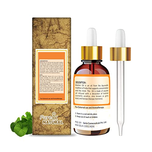 Image of Crysalis Brahmi Oil 30 ml (1.01 fl oz) - Herbal Botanical Oil for Haircare, Scalp Blends & DIY Cosmetic Formulations