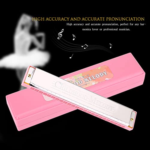 Harmonica pour Enfants, 24 Trous clé de C Métal Harmonica Bouche Orgue Enfants Jouet Harmonicas (Rose) - Les Beatles, Paul McCartney, John Lennon, RIngo Starr, George Harrison Harmonica pour Enfants, 24 Trous clé de C Métal Harmonica Bouche Orgue Enfants Jouet Harmonicas (Rose) – Image 5
