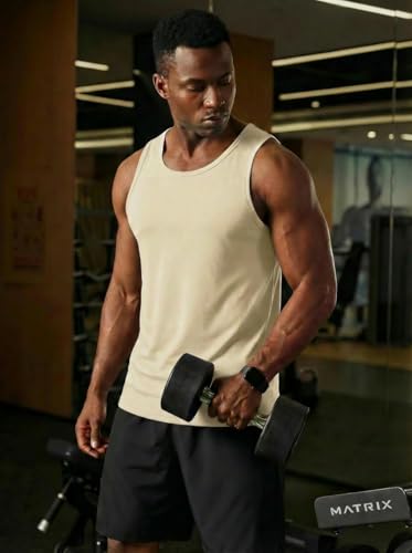 TACVASEN Men's UPF 50+ Tank Top Moisture Wicking Summer Tank Workout Gym Mucsle Swim Shirt Sleevless Shirts for Men - Image 4