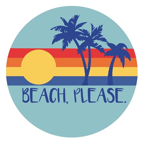 Imán tropical decorativo Beach Please de 5.5 pulgadas miniatura 1