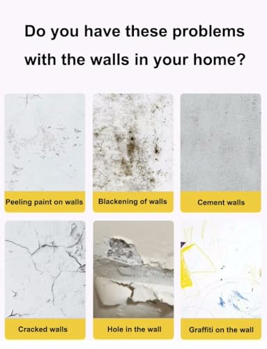 Papier peint pour murs endommagés en mousse 3D masquant les défauts - 3
