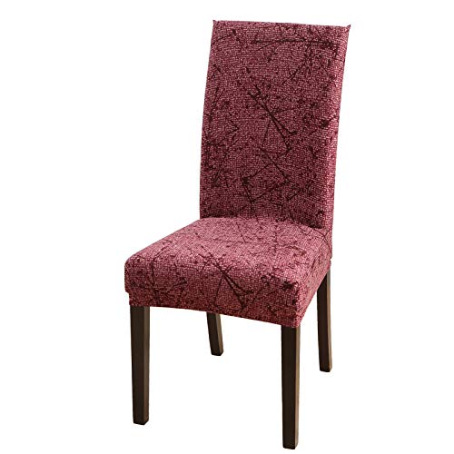 Hotniu Fundas Elástica de Silla de Comedor, Extraíble y Lavable, Tejido Spandex, Fundas Protectoras para Silla (1 Pack, MHONG)