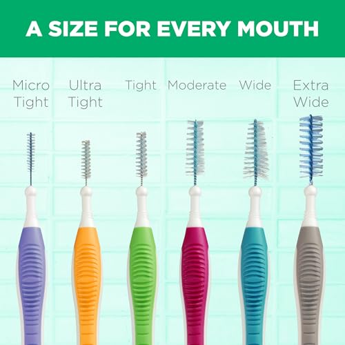 GUM Proxabrush Go-Betweens - Micro Tight- Interdental Brushes - Soft Bristled Dental Picks for Plaque Removal Health - Safe for Braces & Dental Devices, 10 Count (Pack of 4) 40 Total - Image 6