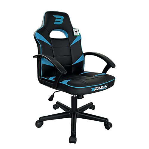 BraZen Office Gaming Chair for Adults - Computer Gaming Chair - Gaming PC Chair - Blue Gaming Chair - Mid Back Small Gaming Chair - Computer Chairs - PC Gaming Chair Kids - Valor (Blue)