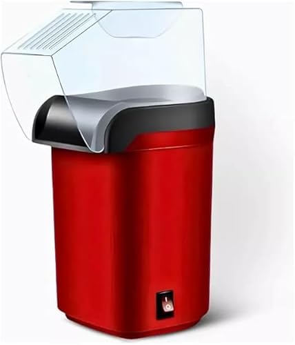 Máquina de Pipoca Elétrica Doméstica, Pipoqueira Rápida e Prática, Design Moderno e Elegante, Vermel