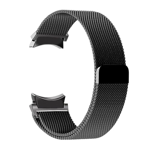 SRMVRNKNNK Fit For Samsung Fit For Galaxy Watch 6�p�o���h �N���V�b�N�~���l�[�[���[�v�u���X���b�g(Black,Watch 6 classic 43mm)