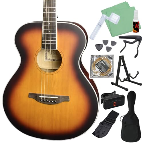 Soldin アコギ アコースティックギター サンバースト Amazon | Soldin SFG-15 ツヤ消しブラウンサンバースト