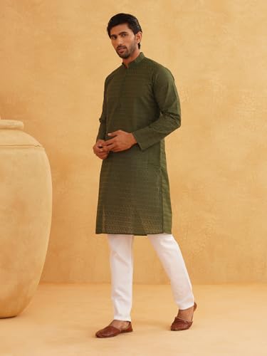 Sojanya (Since 1958 Motifs Embroidered Thread Work Pure Cotton Straight Kurta With Churidar3
