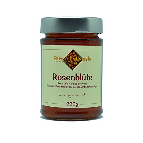 Streuobstwiesle Rosenblüte - 220 g Exquisiter Rosenblüten Fruchtaufstrich - Gelee - mit hohem natürlichem Fruchtsaftanteil Cover