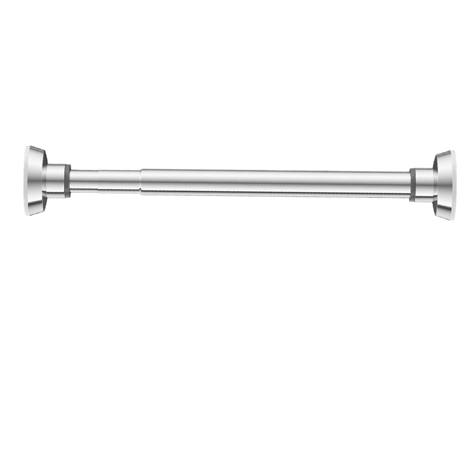 Adjustable Closet Rod Wall Mounted Clothes Hanging Shower Curtain for Wardrobe and Cloakroom(110cm 170cm)