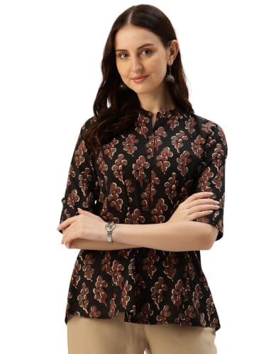 Image of Printed Mandarin Shirt - Casual & Chic (S-3XL)