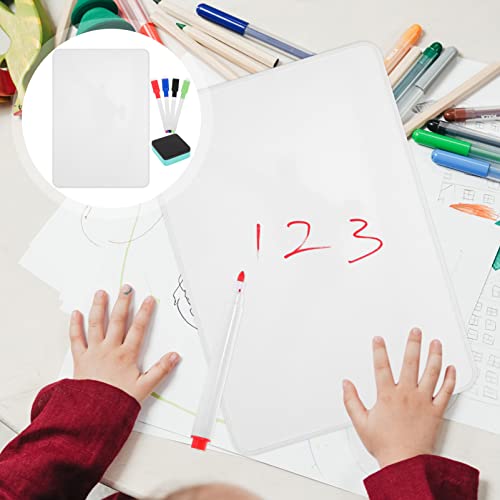 Operitacx Quadro branco pequeno apagável a seco portátil para escrever laptop quadro branco pessoal