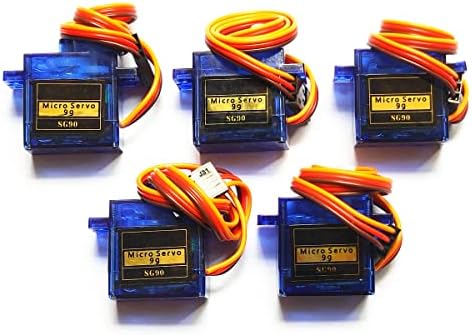 WST Tower P SG90 9G Micro Servo 180° Mini Servo Motor for RC Airplane Boat Car Helicopter Robot Controls Arm/Hand/Walking x 5 PCS