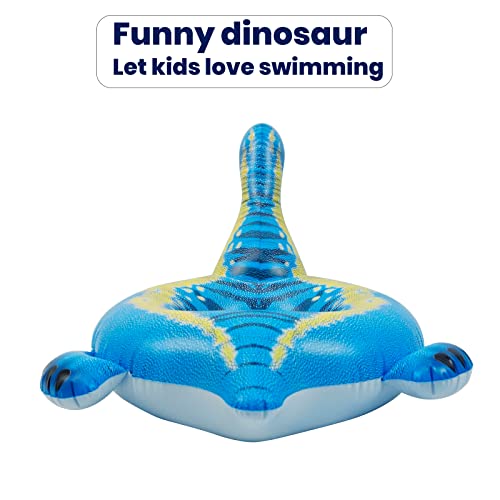 Lifelike Raptor Inflatable Dinosaur Pool Floats Kids, Swimming Pool Ring ，Velociraptor Kids Pool Toys For Kids 3-12 Boy Girl #TOP1