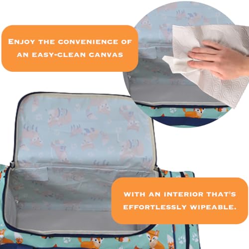 NGIL Canvas 20" inch Duffle Bag (Fox Life-navy)3