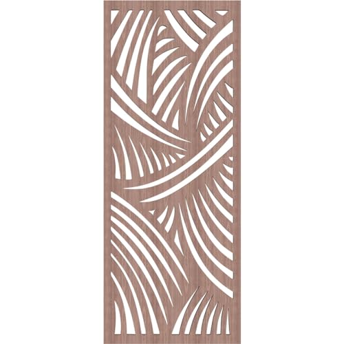 Image of Chester Decorative Pierced Fretwork Wood Wall Panels, 11 3 /8 inchW x 29 3 /8 inchH x 3 /8 inchT, Walnut