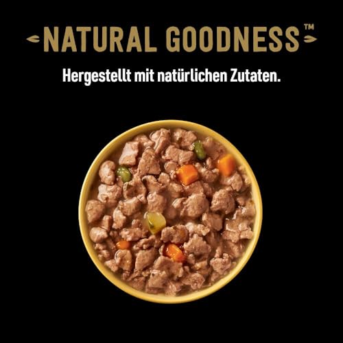 Cesar Natural Goodness Premium Hunde Nassfutter in der Schale 4 Varietäten in Sauce in Terrine Megapack 24x100g