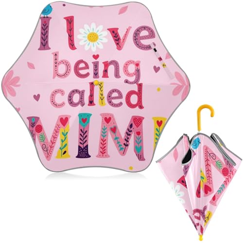 Paraguas infantil para exteriores con diseño Art Daisy Flower floral