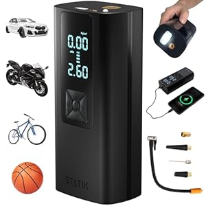 STATIK TireHero Car Tire Inflator Portable Air Compressor – STATIK TireHero Car Tire Inflator Portable Air Compressor –