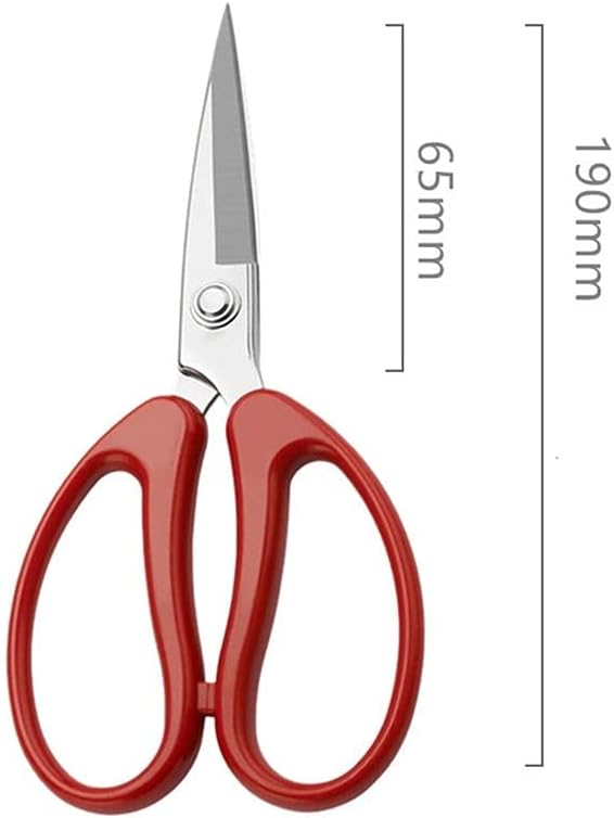 Kitchen Scissors Stainless Steel Household Scissors Stationery Office Paper-Cutting Kitchen Sharp and (Color : D) (E)