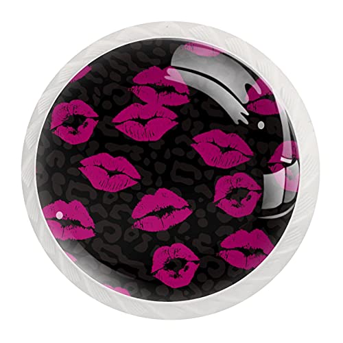 Boutons décoratifs ronds pour armoire et tiroirs de commode léopard x12 - 3
