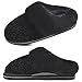 Jiajiale Femmes Chaussons En Mousse À Mémoire D'hiver Chaud En Peluche Chenille Maison Pantoufles Avec Semelle De Coussin Épaisse Pour Intérieur Extérieur Noir EU37