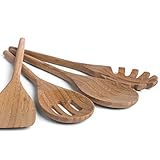 NACHHALTIGER BAMBUS -- Trage mit Basil endlich deinen ganz persönlicher Teilzum Erhalt einer zukunftsträchtigen und geschützten Umwelt bei. Alle Bestandteile unserer Holz Kochutensilien bestehen aus schnell nachwachsendem und recyclebarem Naturbambus!