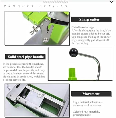Machine de sacs manuels avec ongles en forme de U pour supermarchés - 5