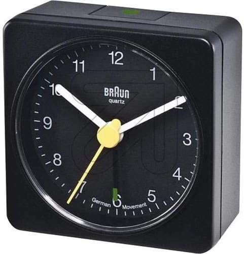 Braun BNC002 Classic Travel Alarm Clock, Black